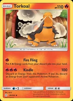 Torkoal card in English