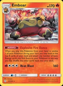 Emboar card in English