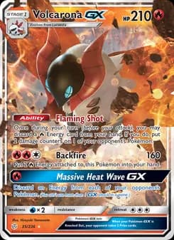 Volcarona GX card in English