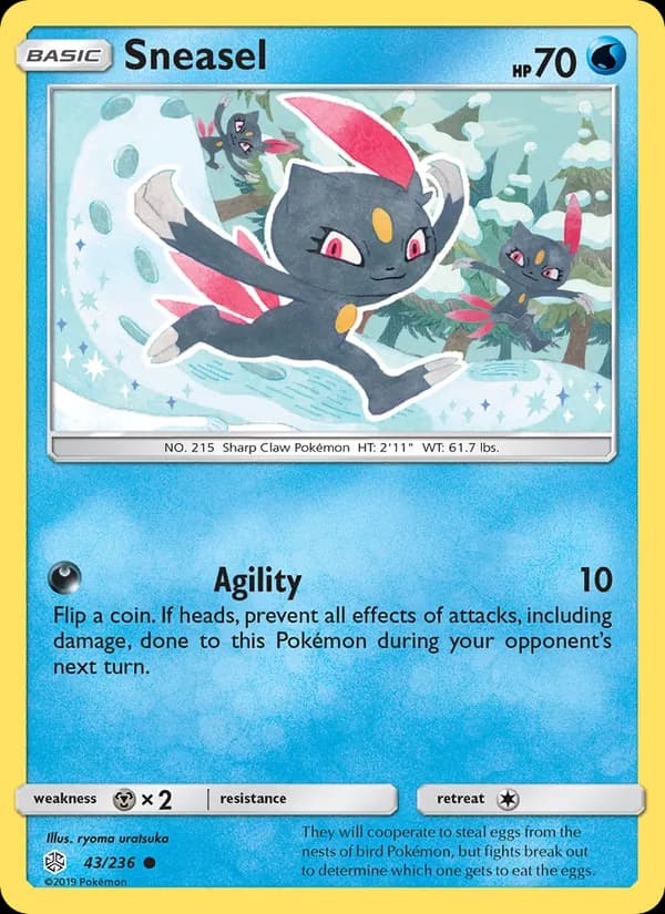 Sneasel card in English
