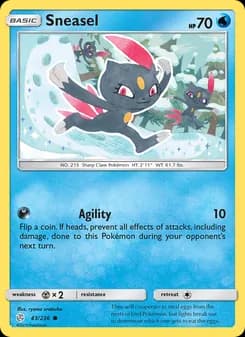 Sneasel card in English