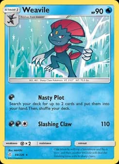 Weavile card in English