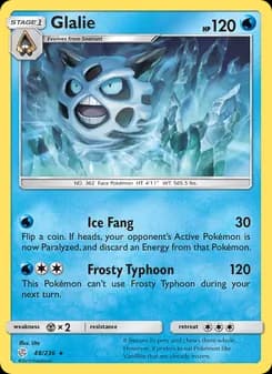 Glalie card in English
