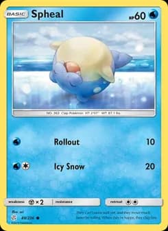 Spheal card in English