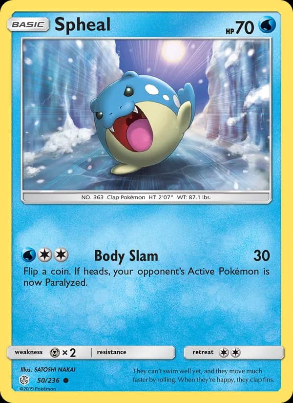 Spheal card in English