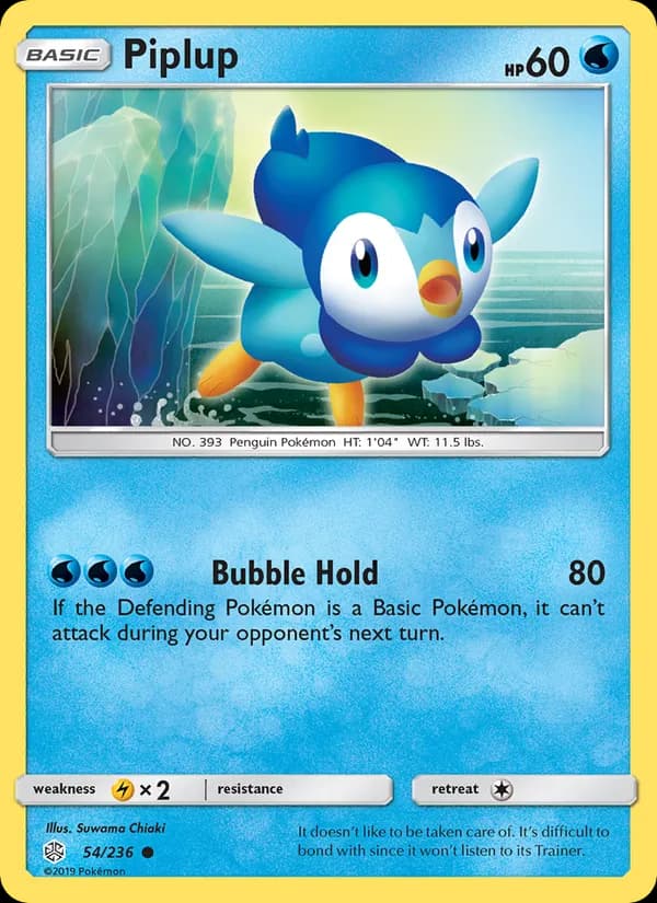 Piplup card in English