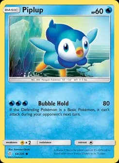 Piplup card in English