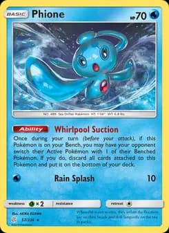 Phione card in English