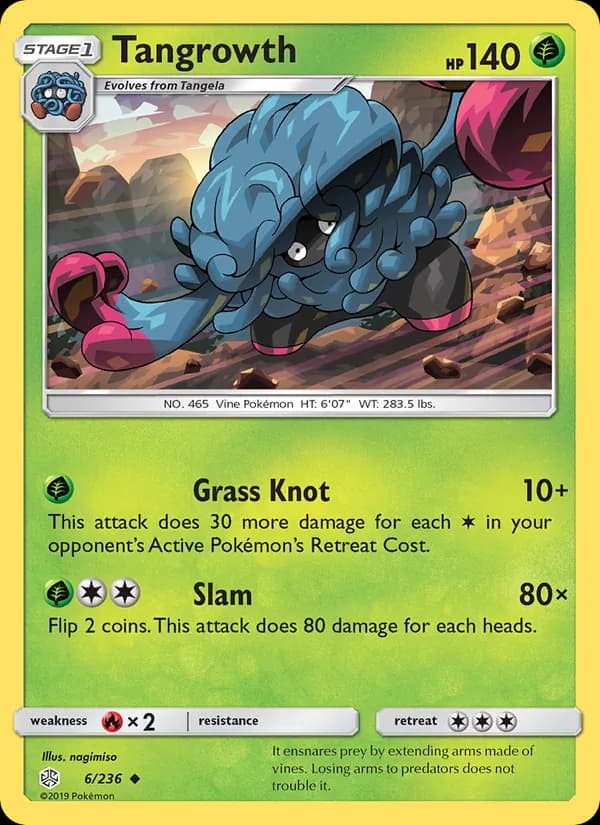 Tangrowth card in English
