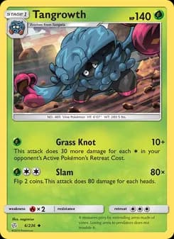 Tangrowth card in English