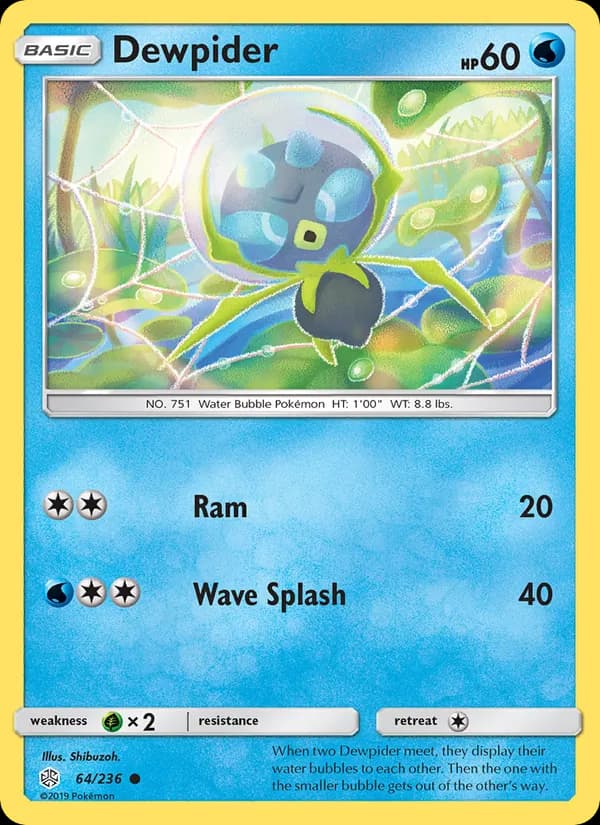 Dewpider card in English