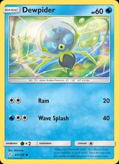 Dewpider card in English