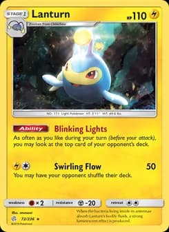Lanturn card in English