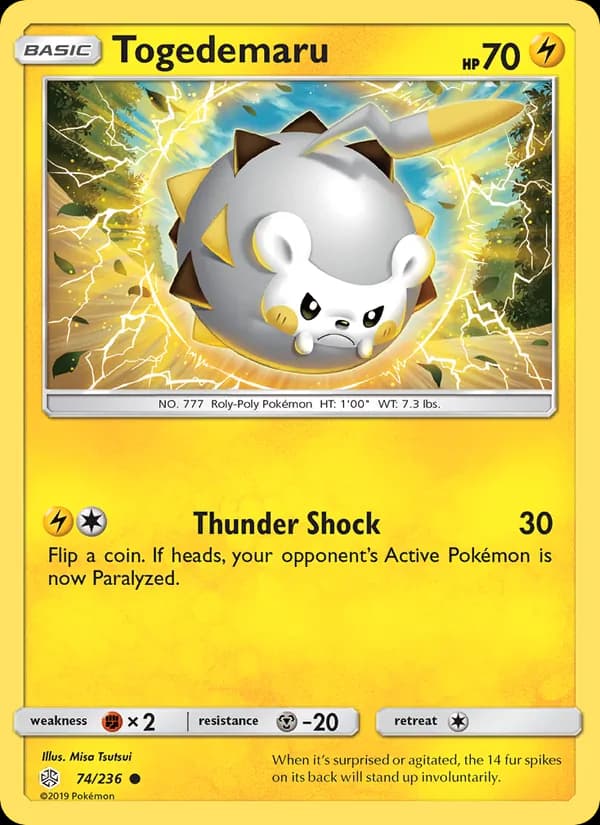 Togedemaru card in English