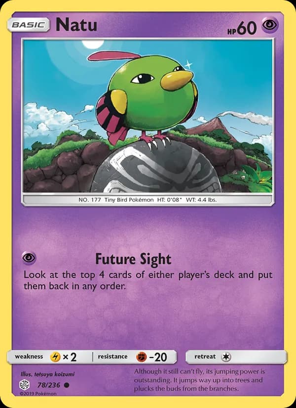 Natu card in English