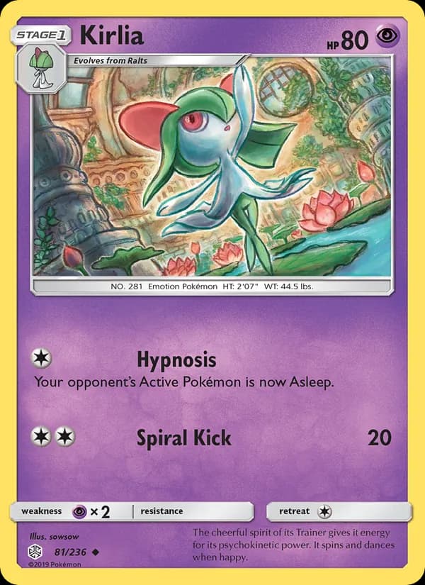 Kirlia card in English