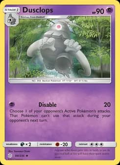 Dusclops card in English