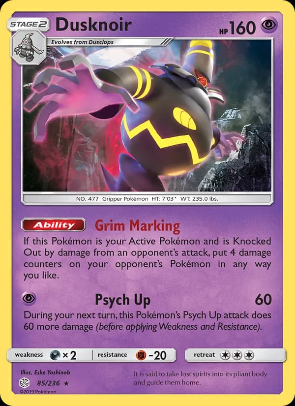 Dusknoir card in English