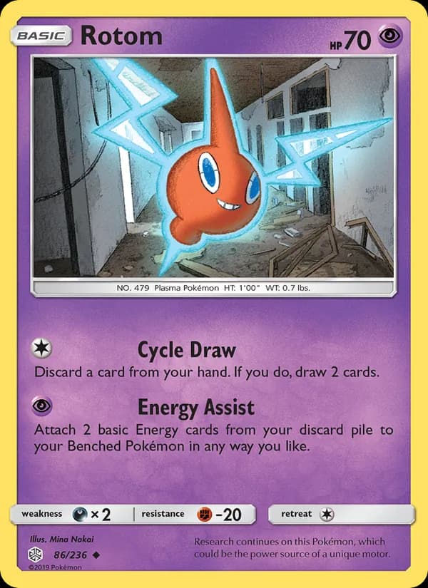 Rotom card in English