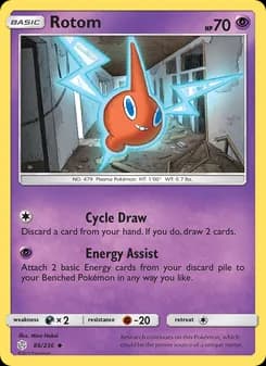 Rotom card in English