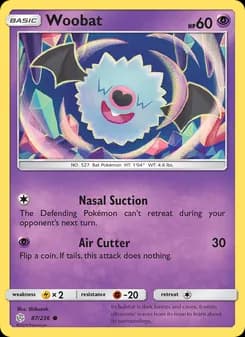 Woobat card in English