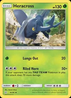 Heracross card in English