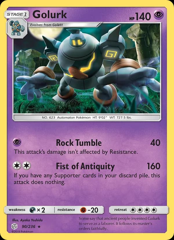 Golurk card in English