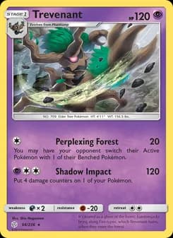 Trevenant card in English