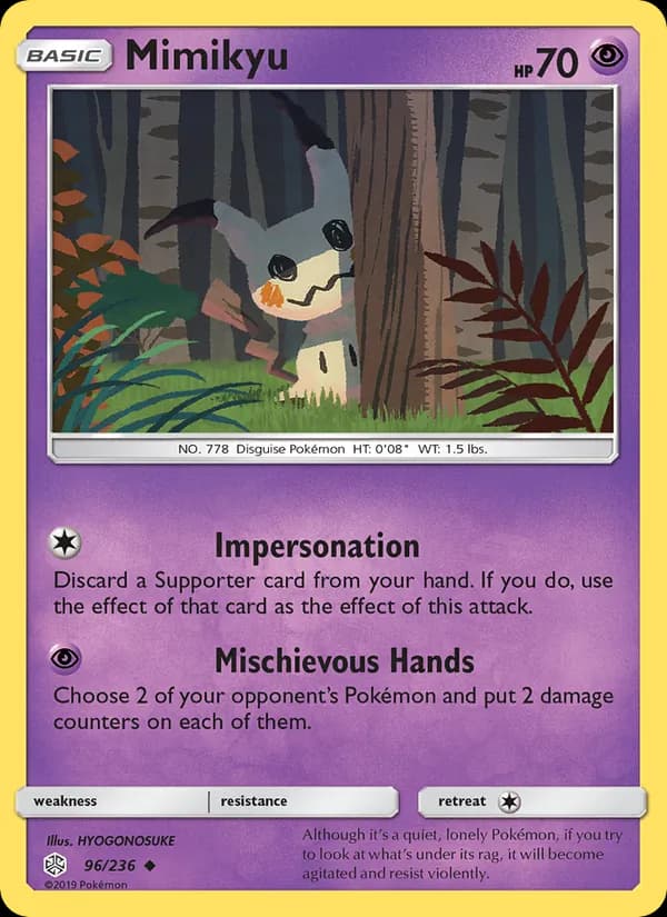 Mimikyu card in English