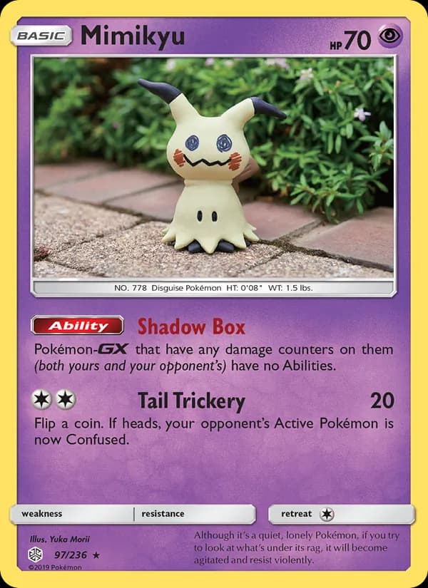 Mimikyu card in English
