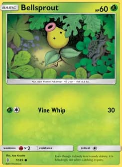 Bellsprout card in English