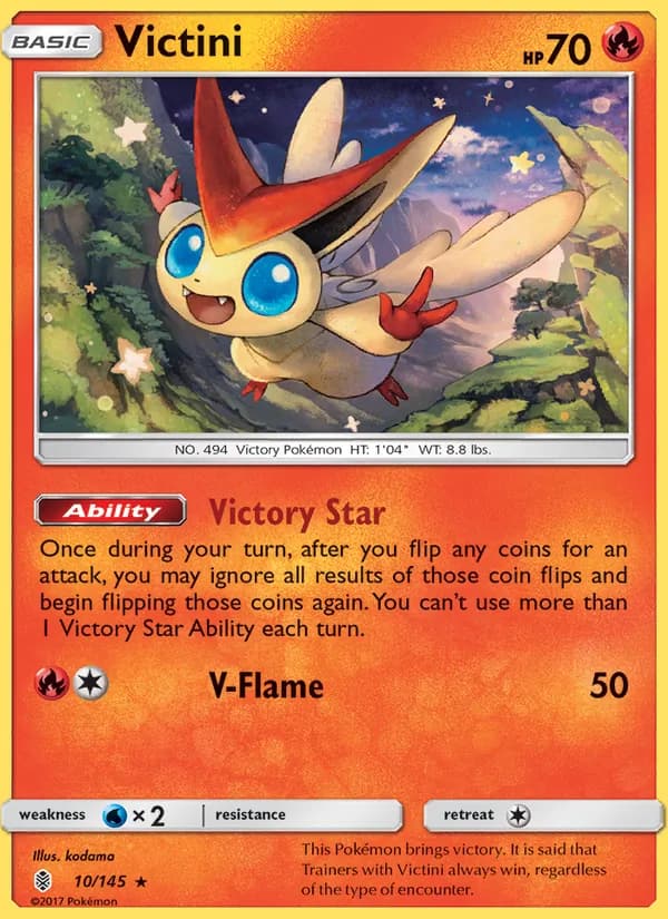 Victini card in English