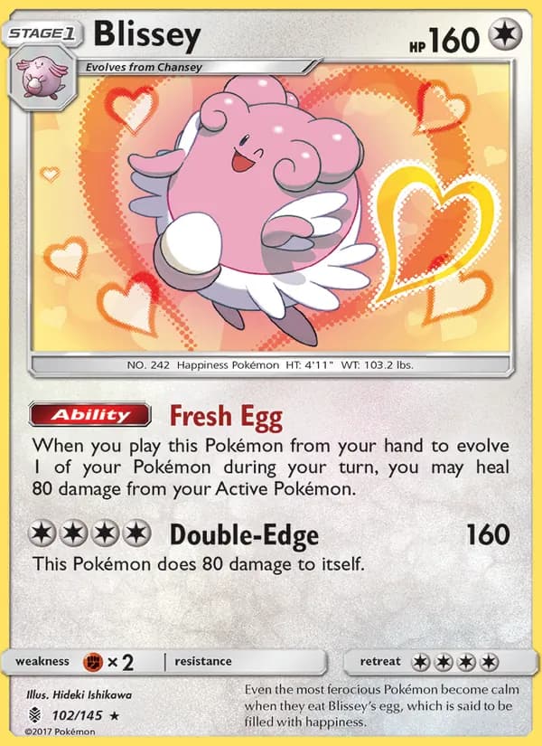 Blissey card in English