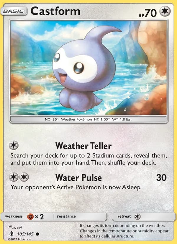 Castform card in English