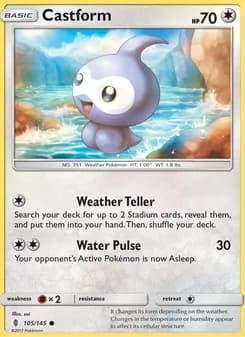 Castform card in English