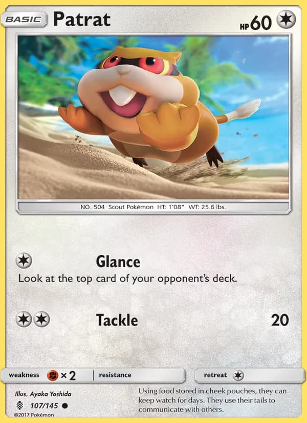 Patrat card in English