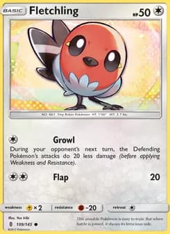 Fletchling card in English