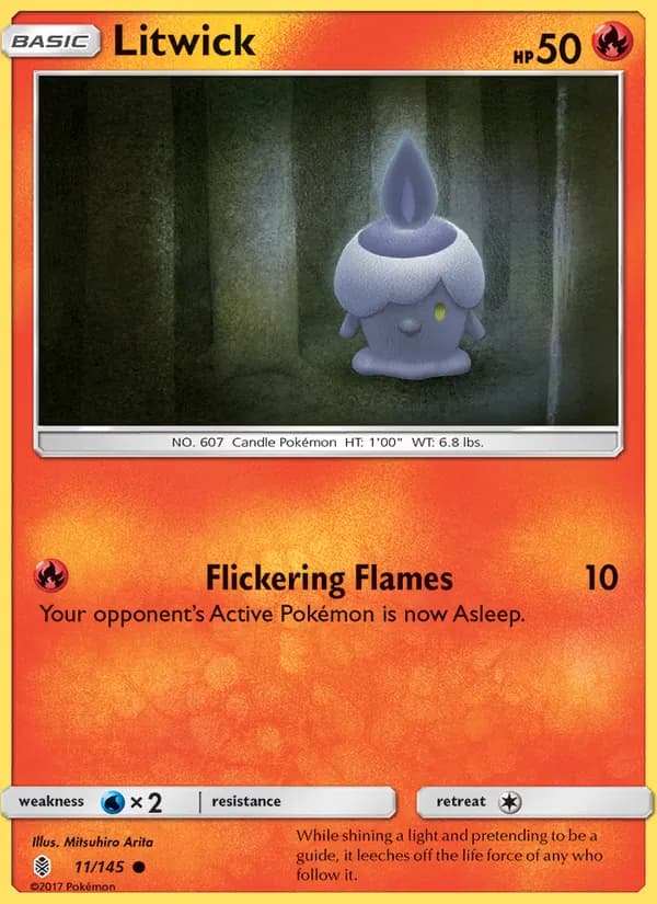 Litwick card in English