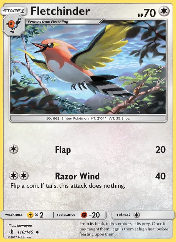 Fletchinder card in English