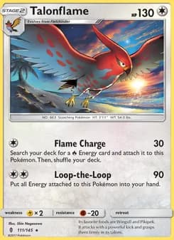 Talonflame card in English