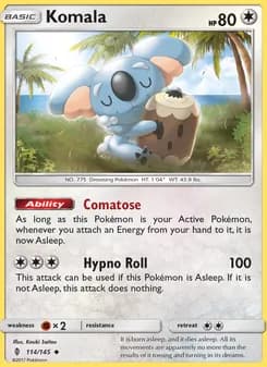 Komala card in English