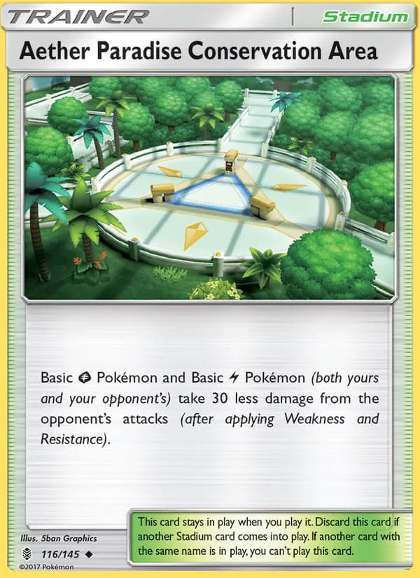 Aether Paradise Conservation Area card in English