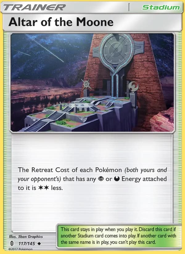 Altar of the Moone card in English