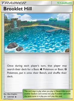 Brooklet Hill card in English