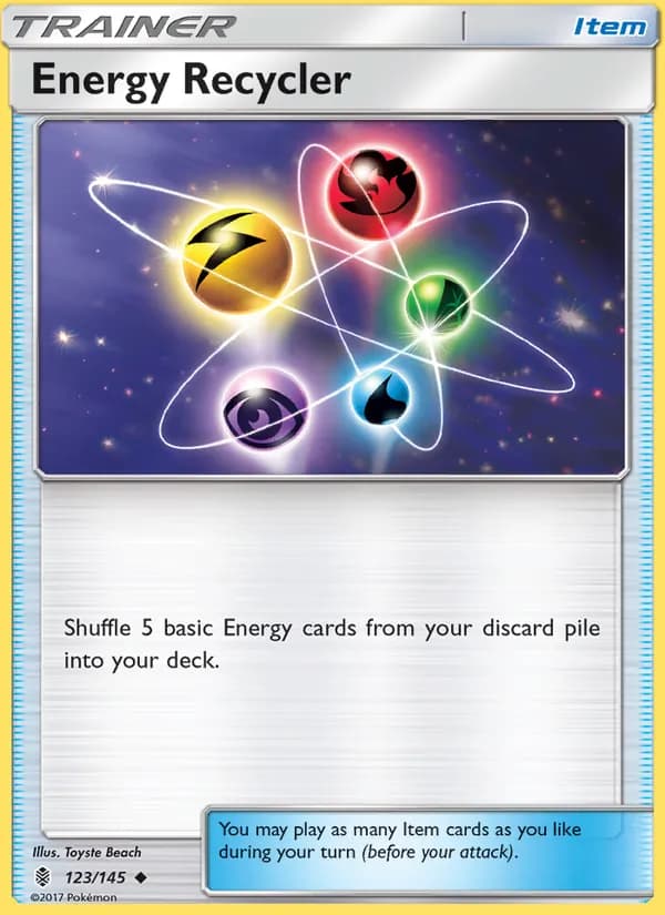 Energy Recycler card in English