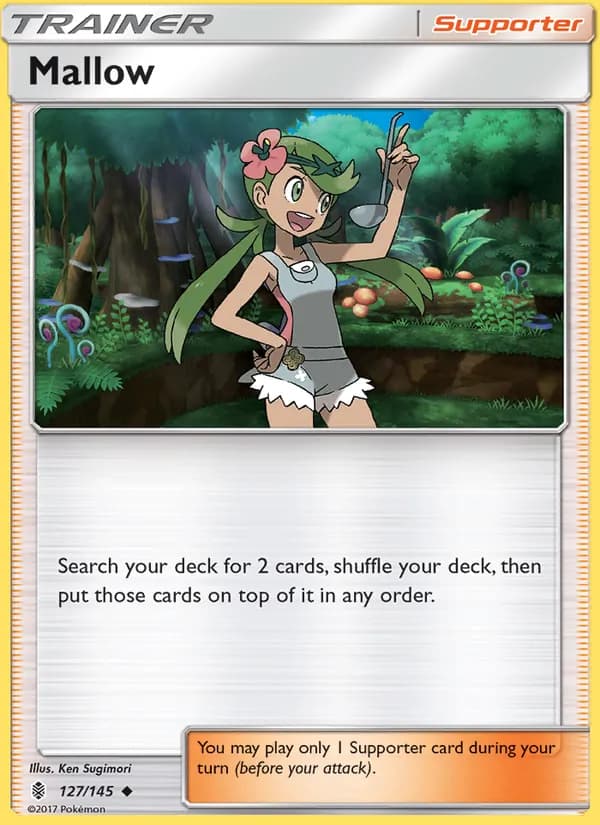 Mallow card in English