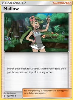 Mallow card in English