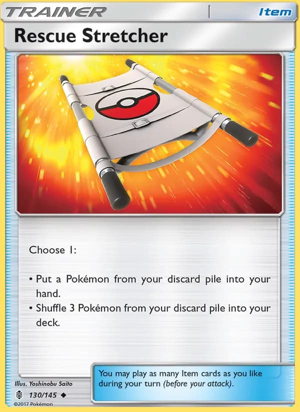 Rescue Stretcher card in English