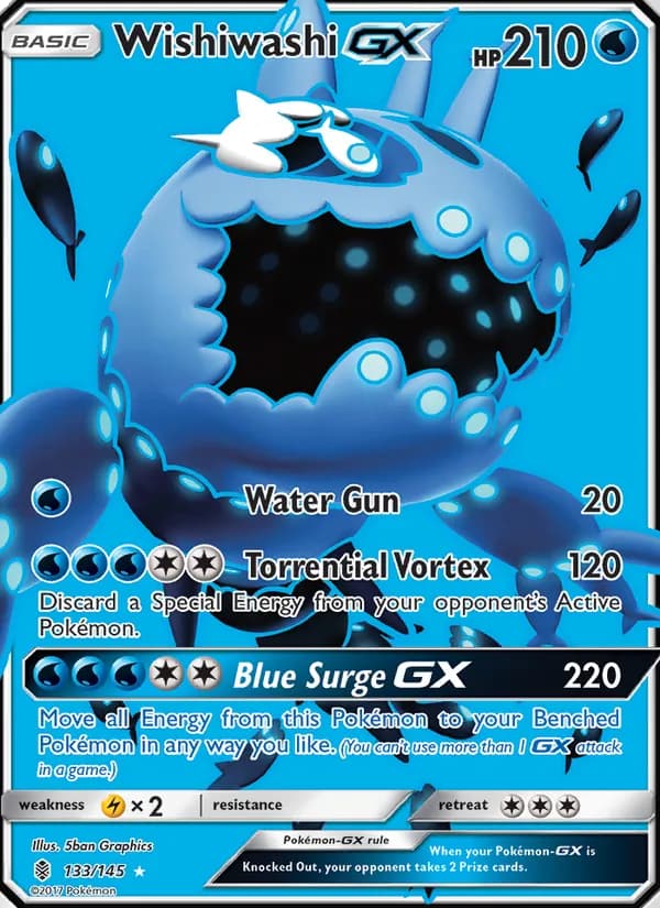 Wishiwashi GX card in English