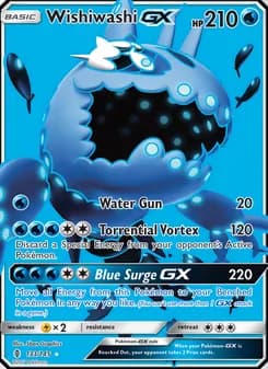 Wishiwashi GX card in English